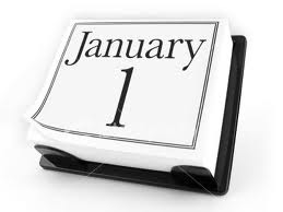 January 1 Calendar Page